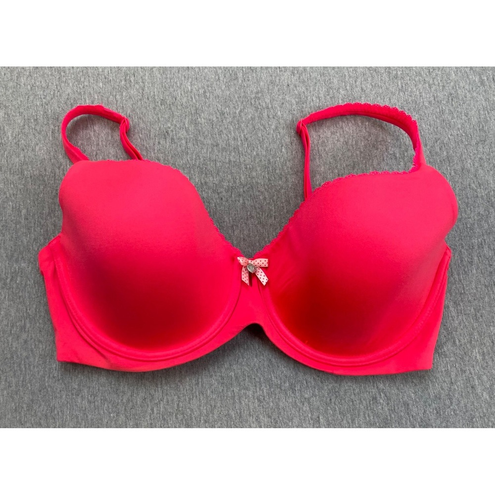 Victorias Secret Bra Womens 34DD Pink Body By Victoria Lined Demi Underwire